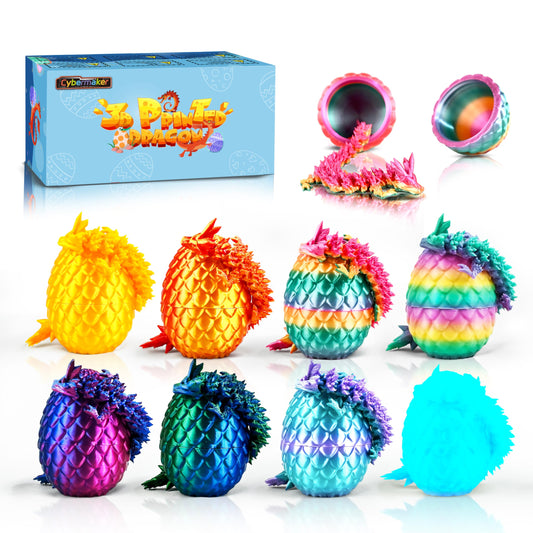 Cybermaker dragon egg with vivid colors adds striking desk decor and play appeal.
