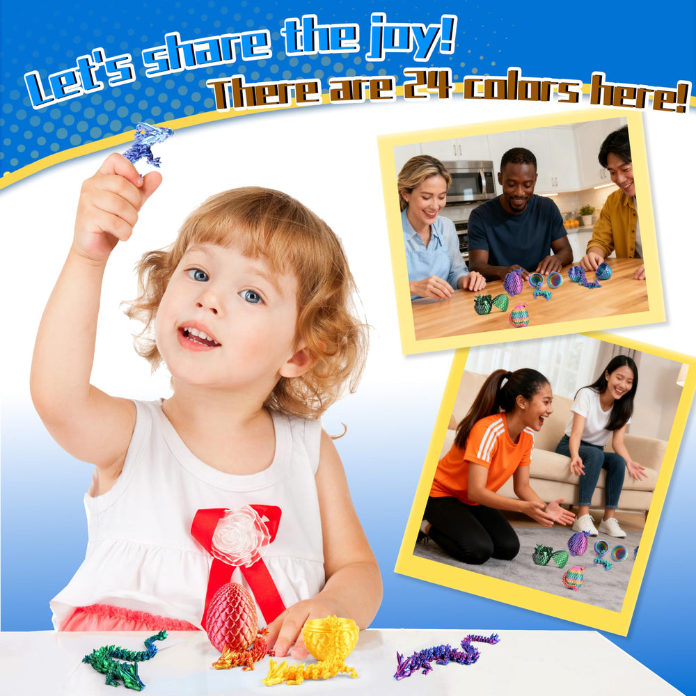 Cybermaker Easter-themed dragon eggs as versatile party favors
