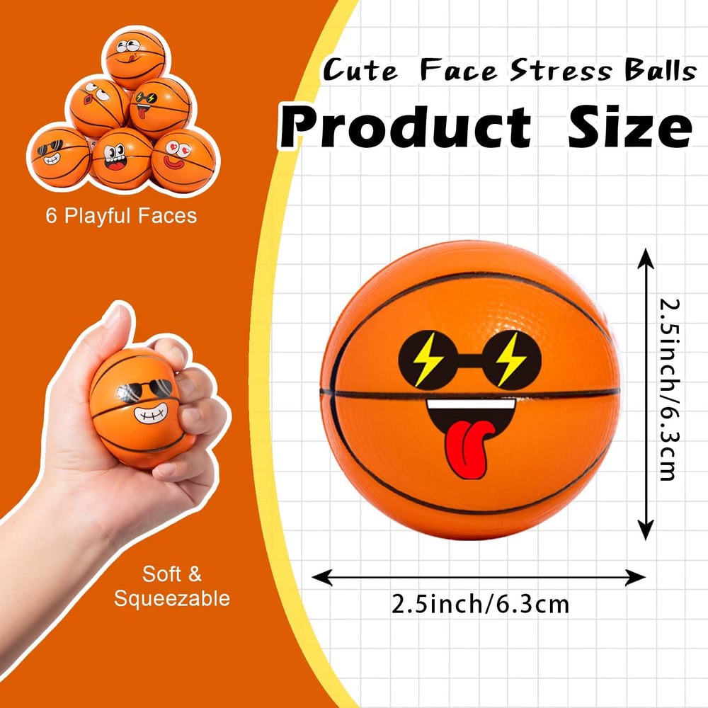 Cyclescrux basketball stress ball face two for sensory engagement at home.