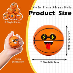 Cyclescrux basketball stress ball face two for sensory engagement at home.