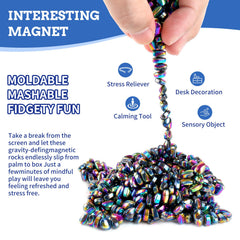 Cycllty beads forming creative shapes for calm distraction free work
