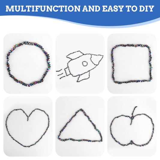 Cycllty ferrite stones close up showing varied shapes for sensory play
