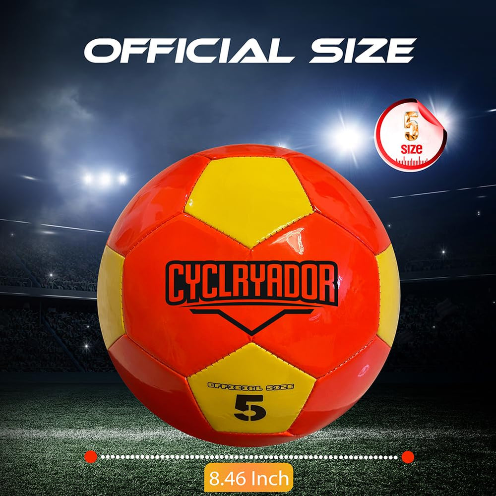 Cyclryador glow soccer ball side-lit ideal for evening field practice