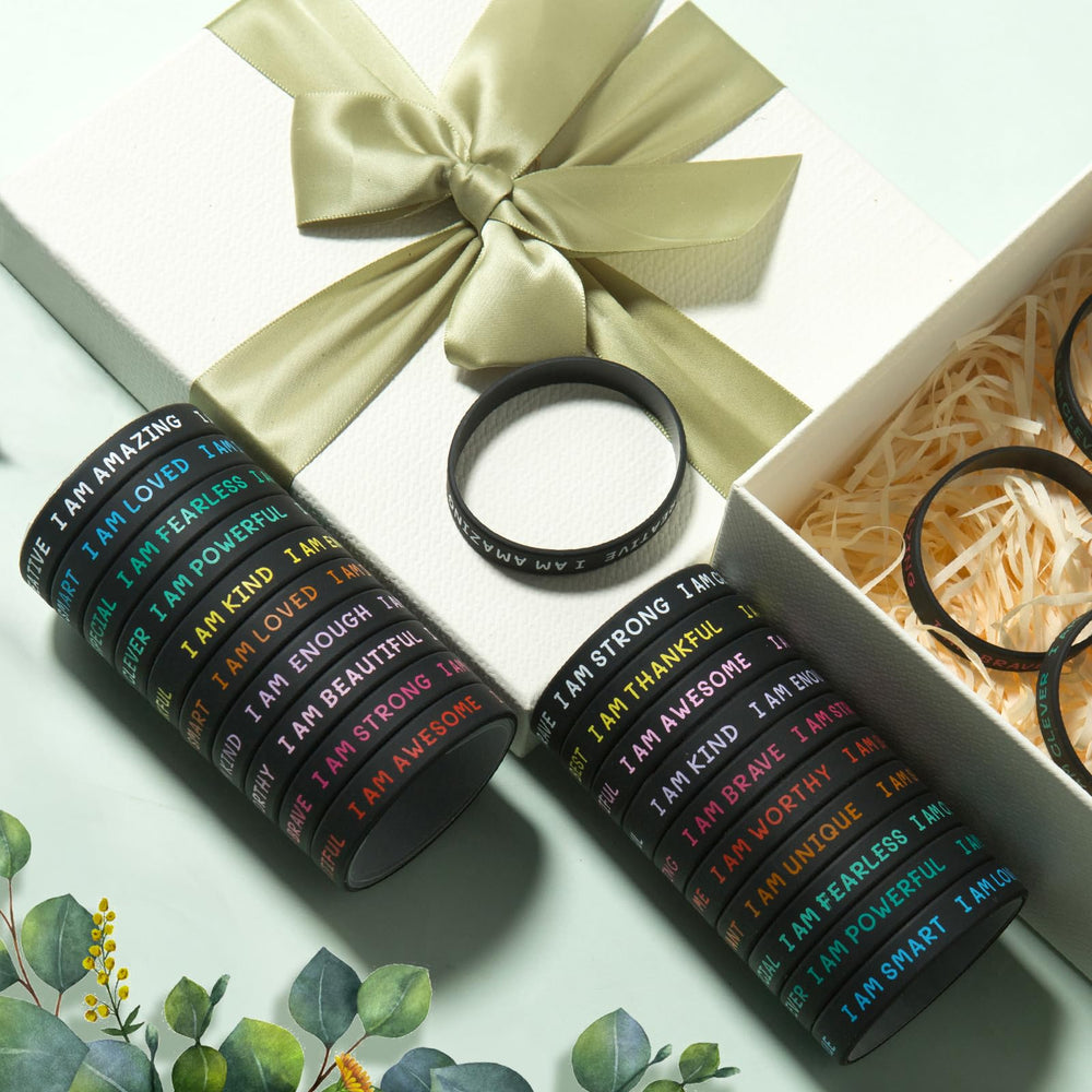 CYCLUSIVE colorful silicone wristbands close-up, vibrant textures for daily inspiration.
