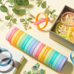 CYCLUSIVE wristbands featuring I AM ME for self-expression.