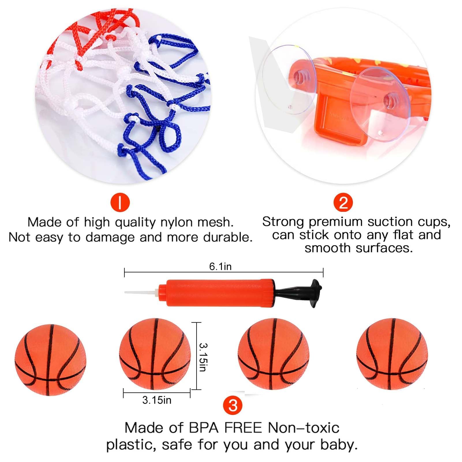 Cyfie height-adjustable hoop grows with your child for lasting bath play.