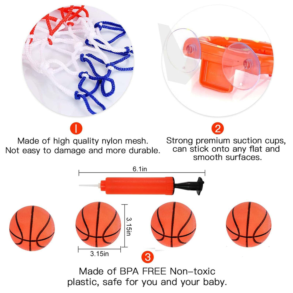 Cyfie height-adjustable hoop grows with your child for lasting bath play.