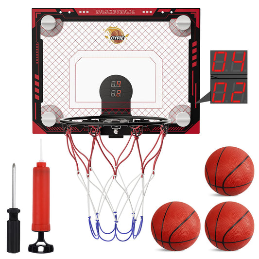 CYFIE suction cup basketball hoop backboard for compact indoor play and easy setup