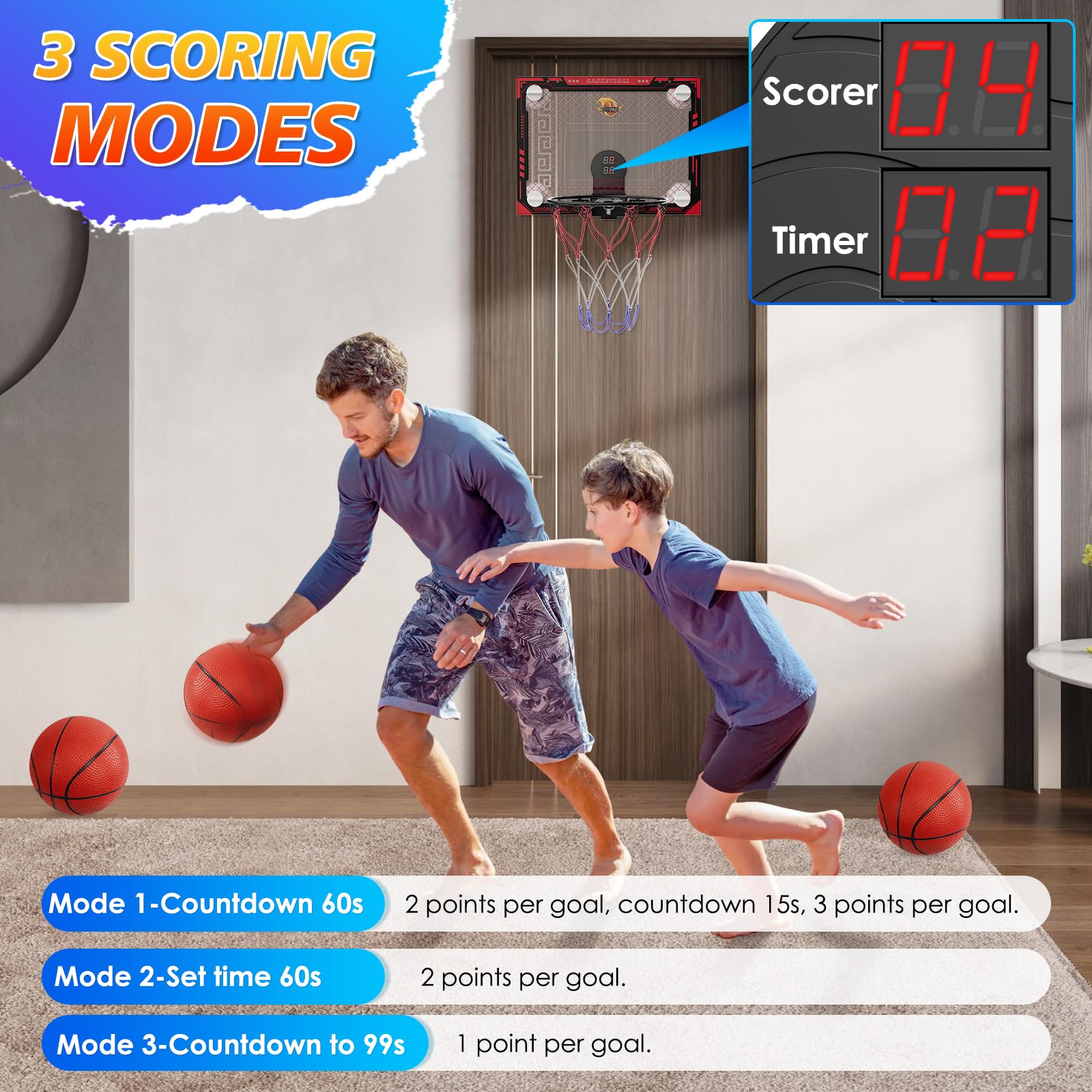 CYFIE suction cup basketball hoop net enhances durable, safe dunking experiences