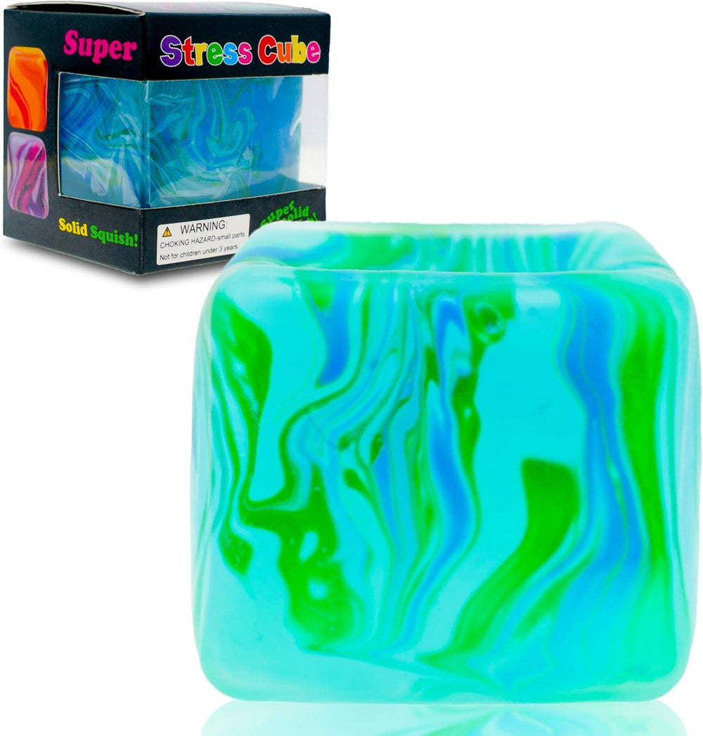 CYICTOY fidget toys squishy stress cube in ice green for tactile relief on the go.