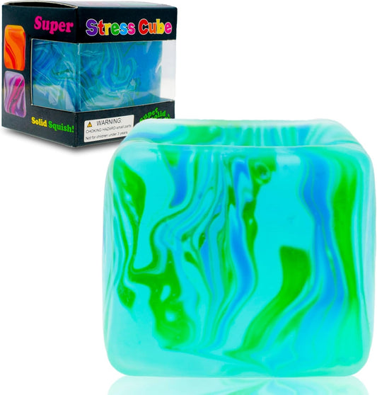 CYICTOY fidget toys squishy stress cube in ice green for tactile relief on the go.