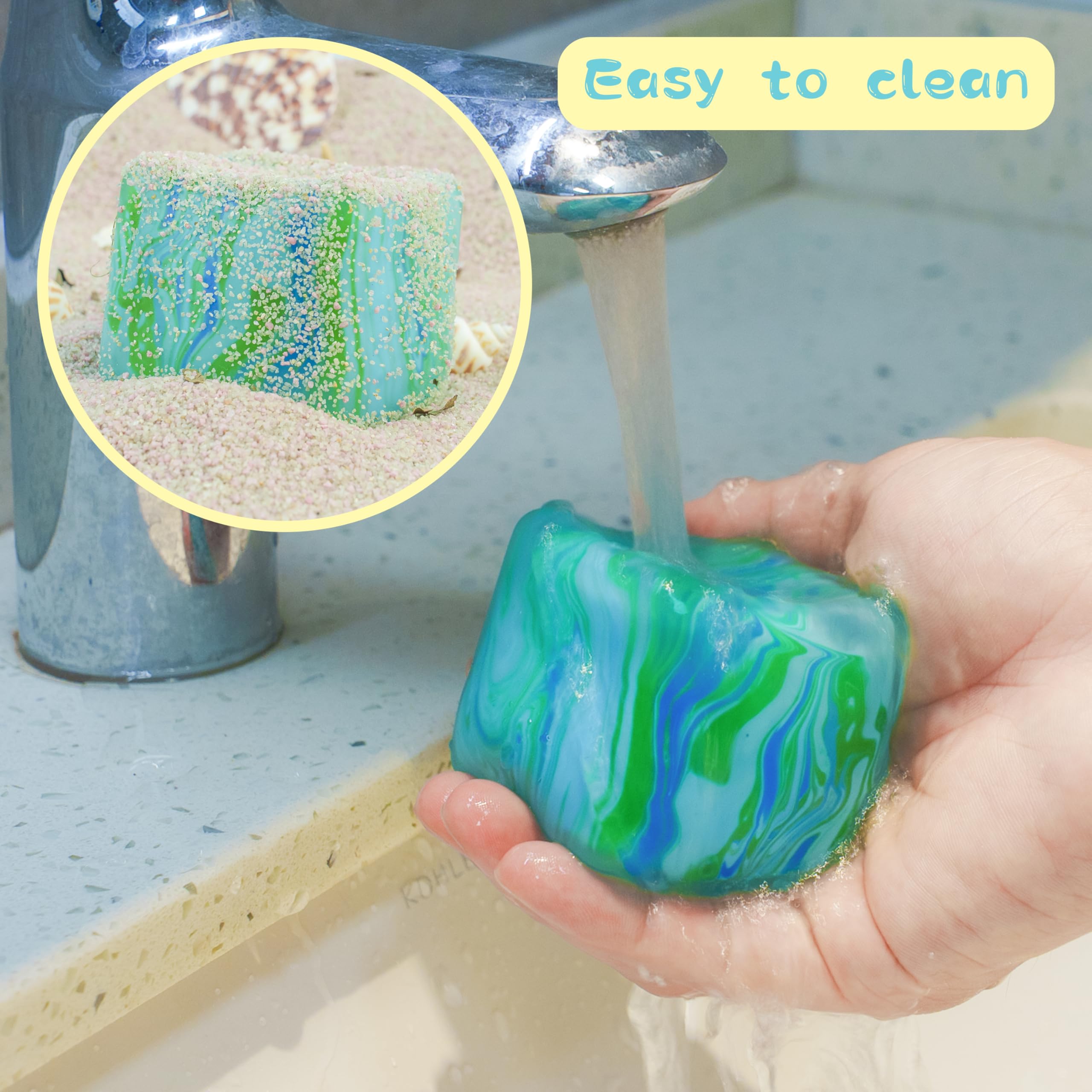 CYICTOY ice green camo design cube fits small hands easily.