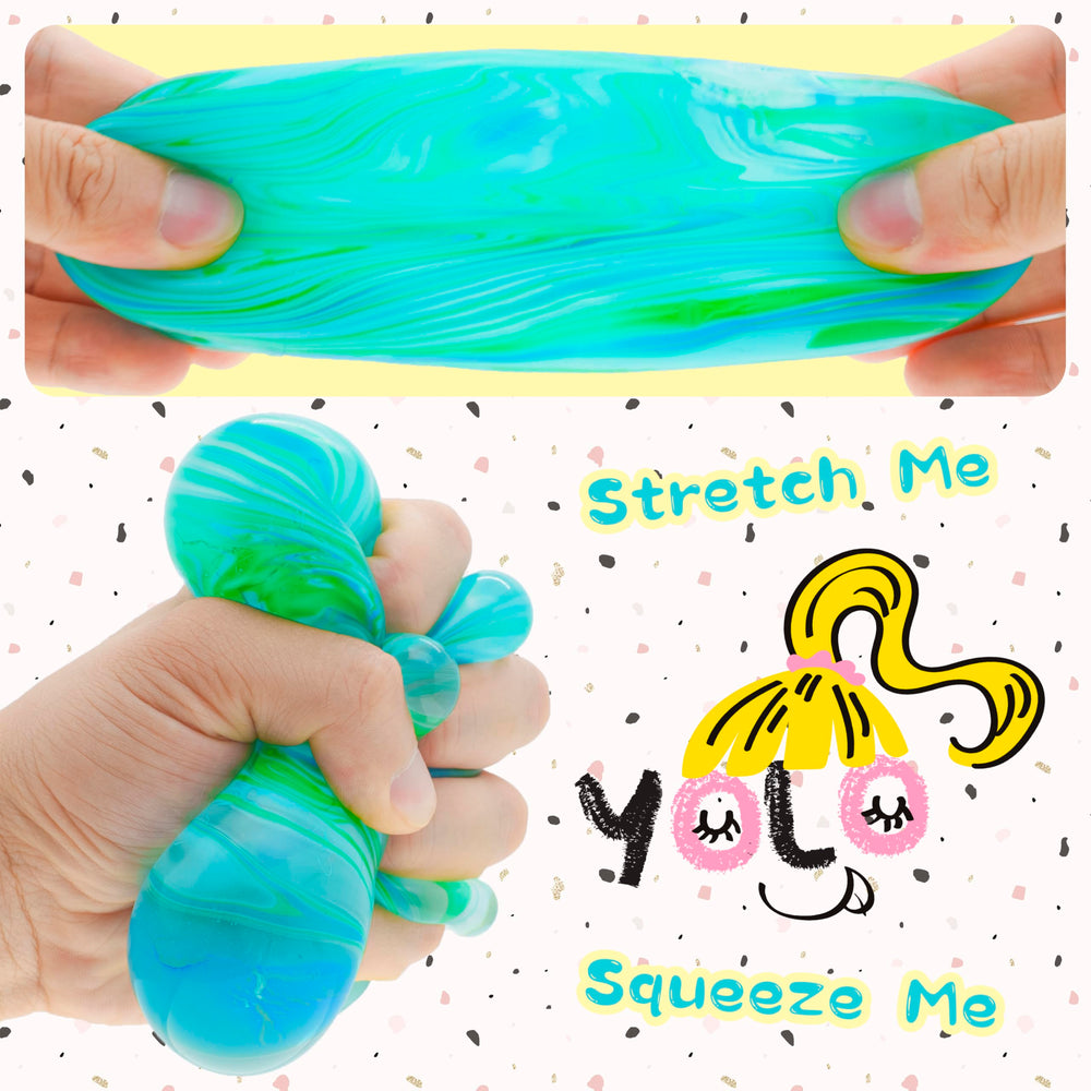 CYICTOY ice squishy cube with sugar balls for calming tactile play.