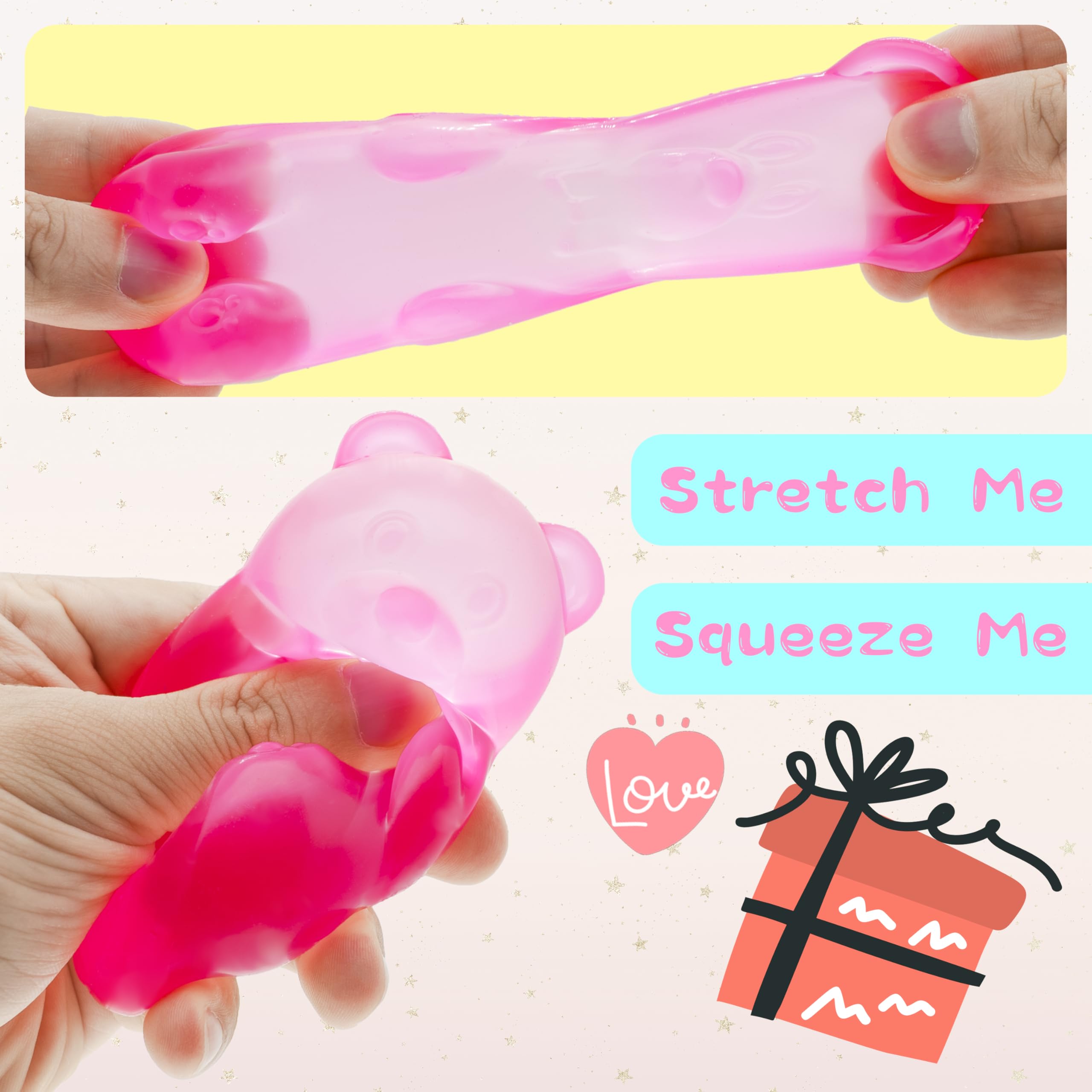 CYICTOY sugar-filled squishy ball close view offering satisfying compression.