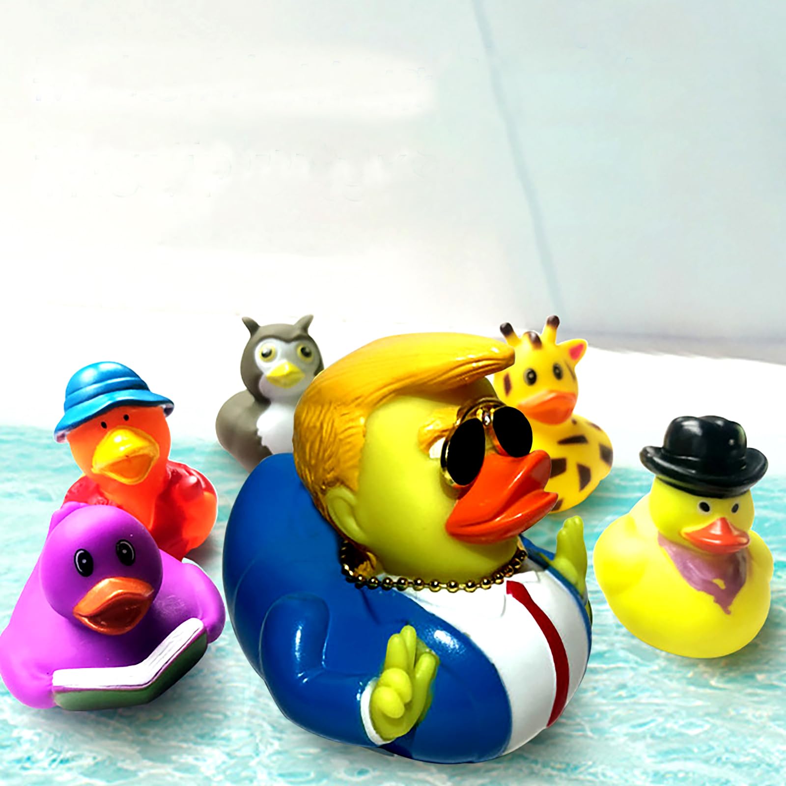 Cykqyzf Baby bath time duck for safe, soft kid play.