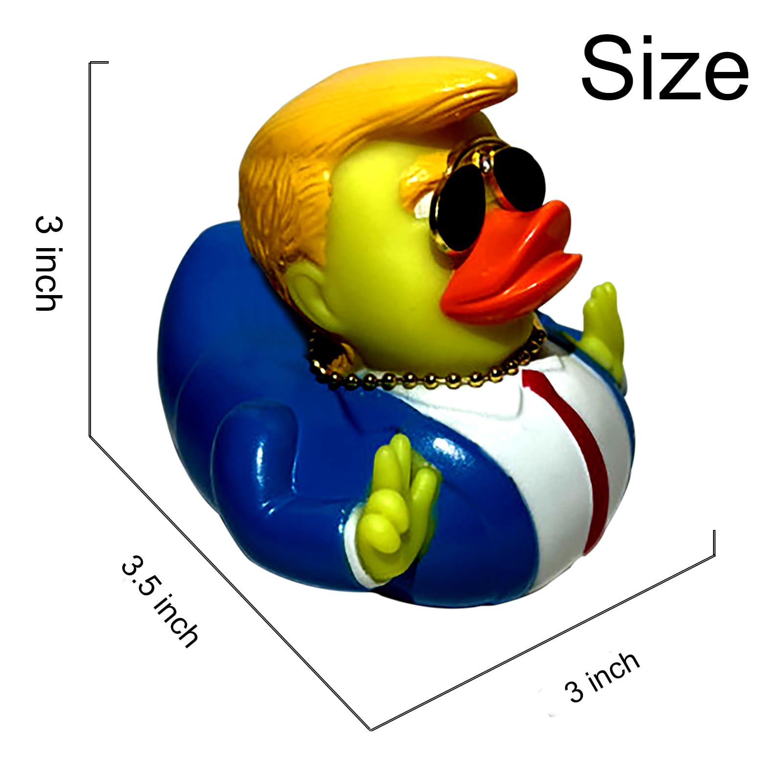 Cykqyzf Car-accessory decor duck for quirky desk or shelf accent.