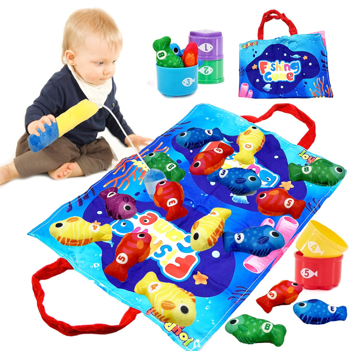 Cylazo Count Learning fishing pole boosts hand-eye coordination during toddler play.