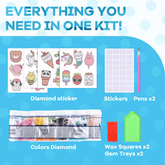 Cymbana 5D diamond stickers butterfly design enhances sensory crafting with shiny gems.