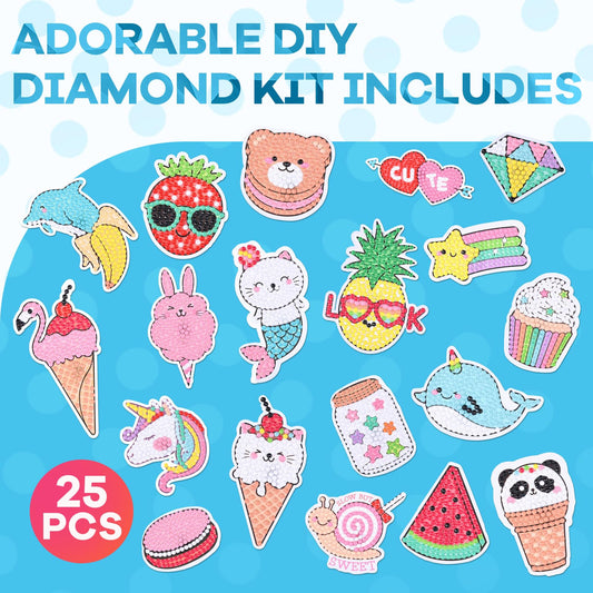 Cymbana 5D diamond stickers mermaid design perfect for colorful crafts and kids' creativity.