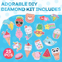 Cymbana 5D diamond stickers mermaid design perfect for colorful crafts and kids' creativity.