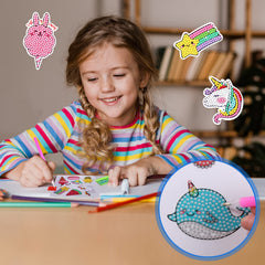 Cymbana 5D diamond stickers swan carriage design for whimsical, kid-safe art fun.