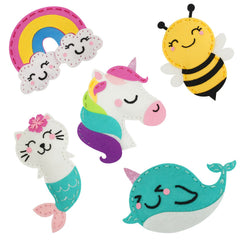 Cymbana Kids Sewing Kit unicorn project to boost creativity and hand-eye coordination.