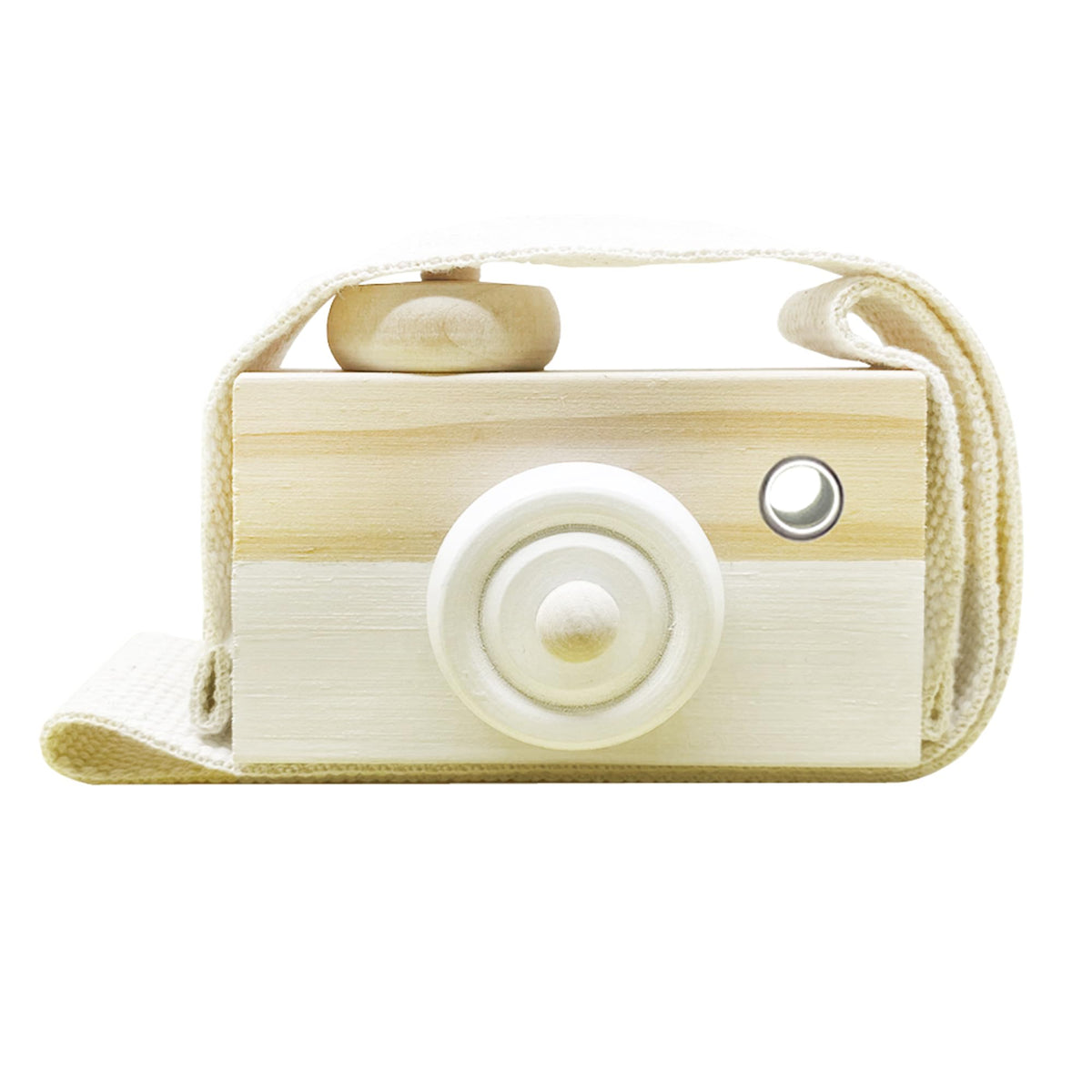 Cynzia baby camera toy wooden mini with safe finish for imaginative play.