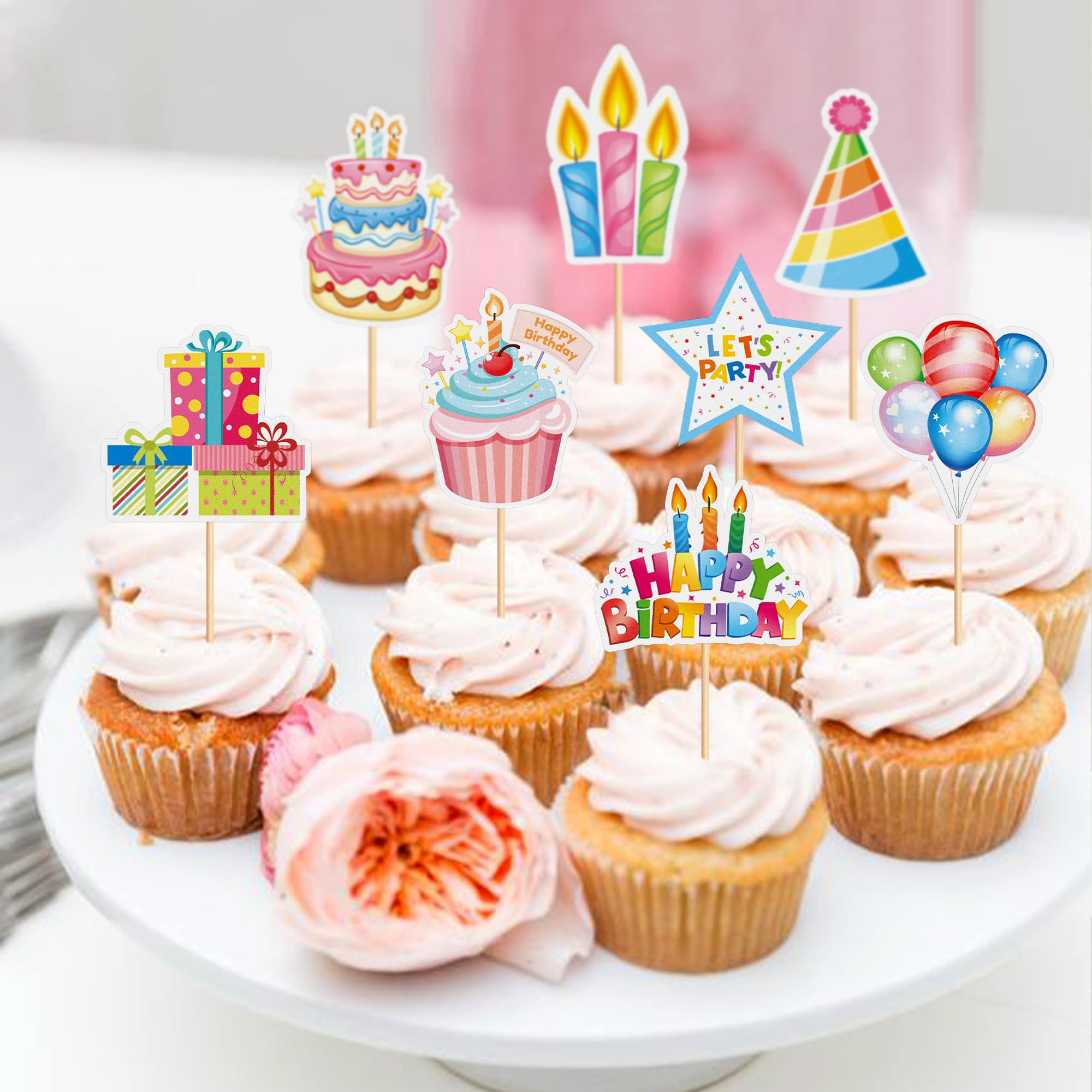 cyodoos baby shower cupcake picks beautify desserts for memorable gatherings
