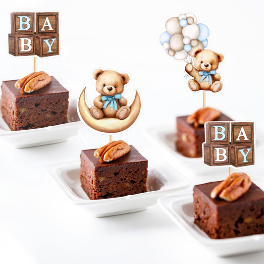 Cyodoos bear-themed cupcake decorations add whimsy to celebrations