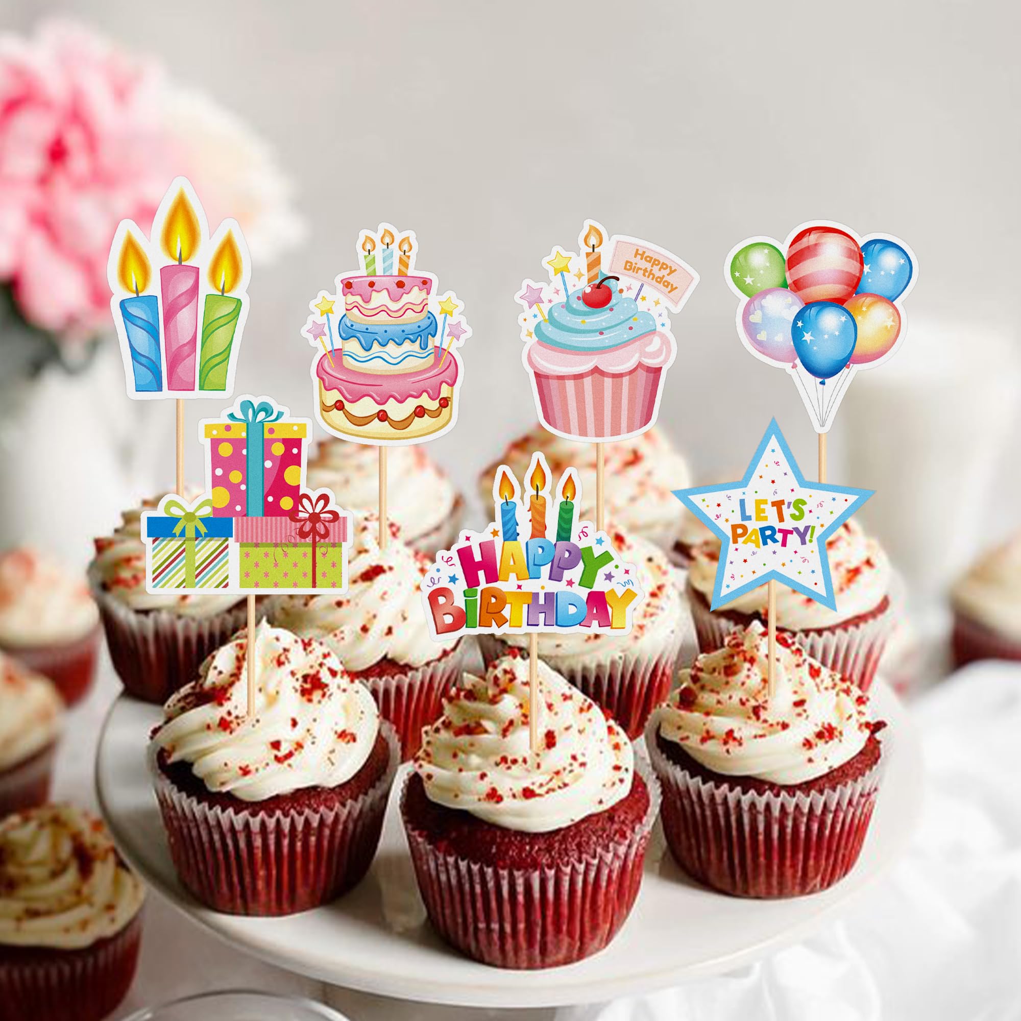 cyodoos kids birthday party toppers set enhances cake presentation