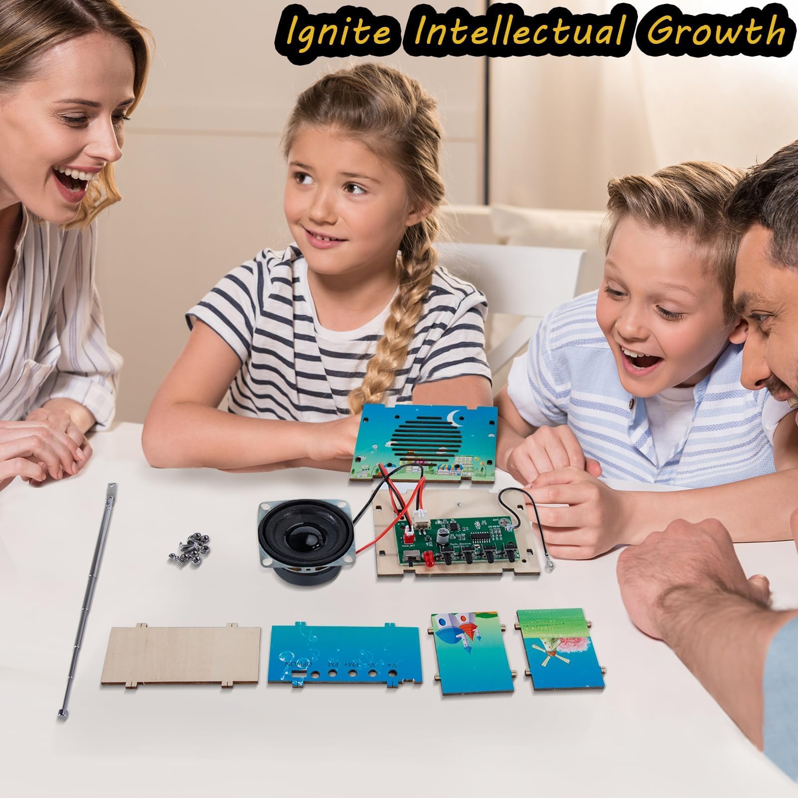 CYOEST FM Radio Kit battery compartment uses two AA batteries for safe play.