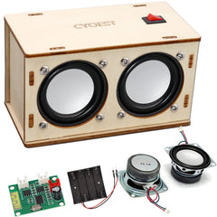CYOEST STEM speaker kit wooden box ready for hands-on learning and assembly