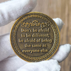 CYOUNG Empowering quote on back encourages individuality and daily reflection.