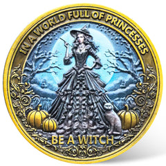 CYOUNG Empowering Witch Challenge Coin front design for display and daily motivation.