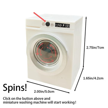 Cyraft 1:12 washing-machine door detail shows working access for interactive play