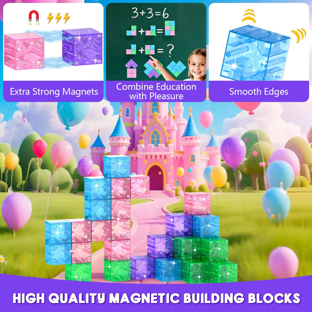 CZCUUDZ Magnets cling to fridge surfaces for versatile travel play.