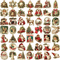CZSWMD Vintage Christmas stickers on a keyboard for stylish embellishment