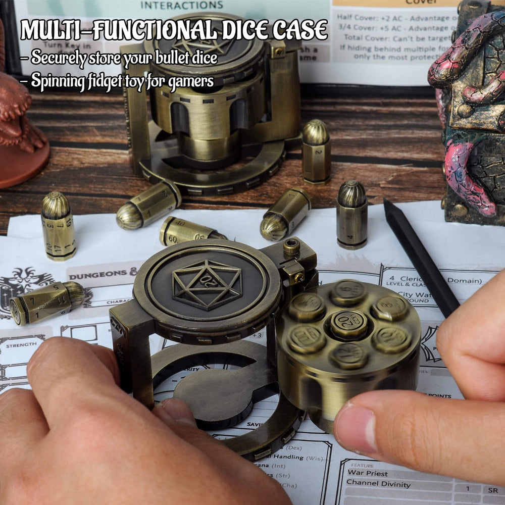 CZYY bronze bullet dice closeup highlights weight and precision
