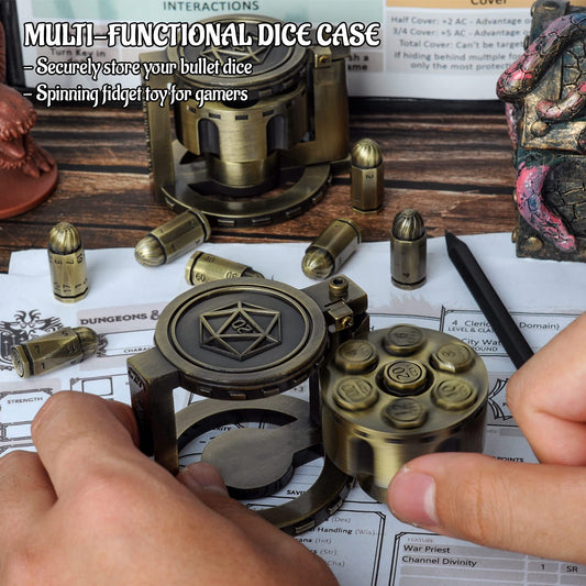 CZYY bronze bullet dice closeup highlights weight and precision