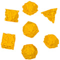 CZYY Cheese Dice D20 close-up with balanced numbers for RPG use.
