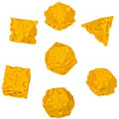 CZYY Cheese Dice D20 close-up with balanced numbers for RPG use.