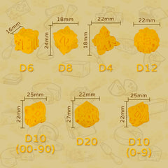 CZYY Cheese Dice D6 close-up with compact form ideal for quick table action.