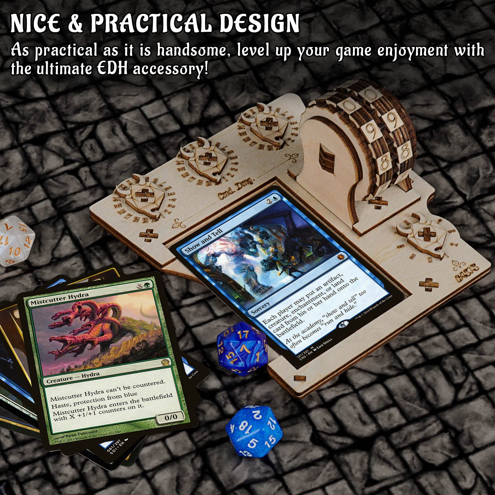CZYY Commander EDH Zone Tray Cast Tracker aids turn counting