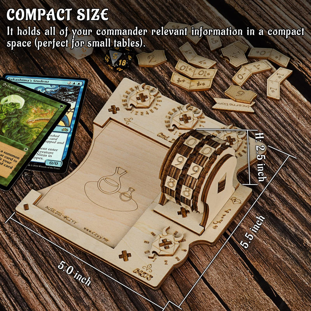 CZYY Commander EDH Zone Tray Compact Size fits small tables