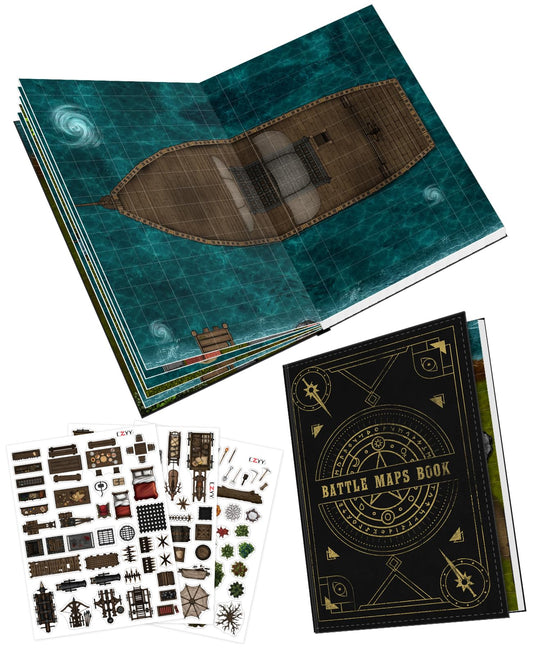 CZYY DND Battle Map Book: grid map scene for quick dungeon setups and strategic battles.