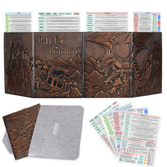CZYY DND screen dragon embossed front enhances immersion and concealment
