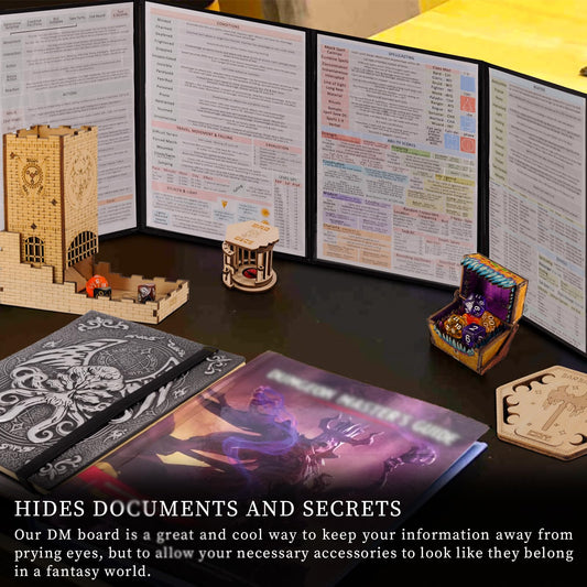 CZYY DND screen mimic embossed side with dramatic art for mood