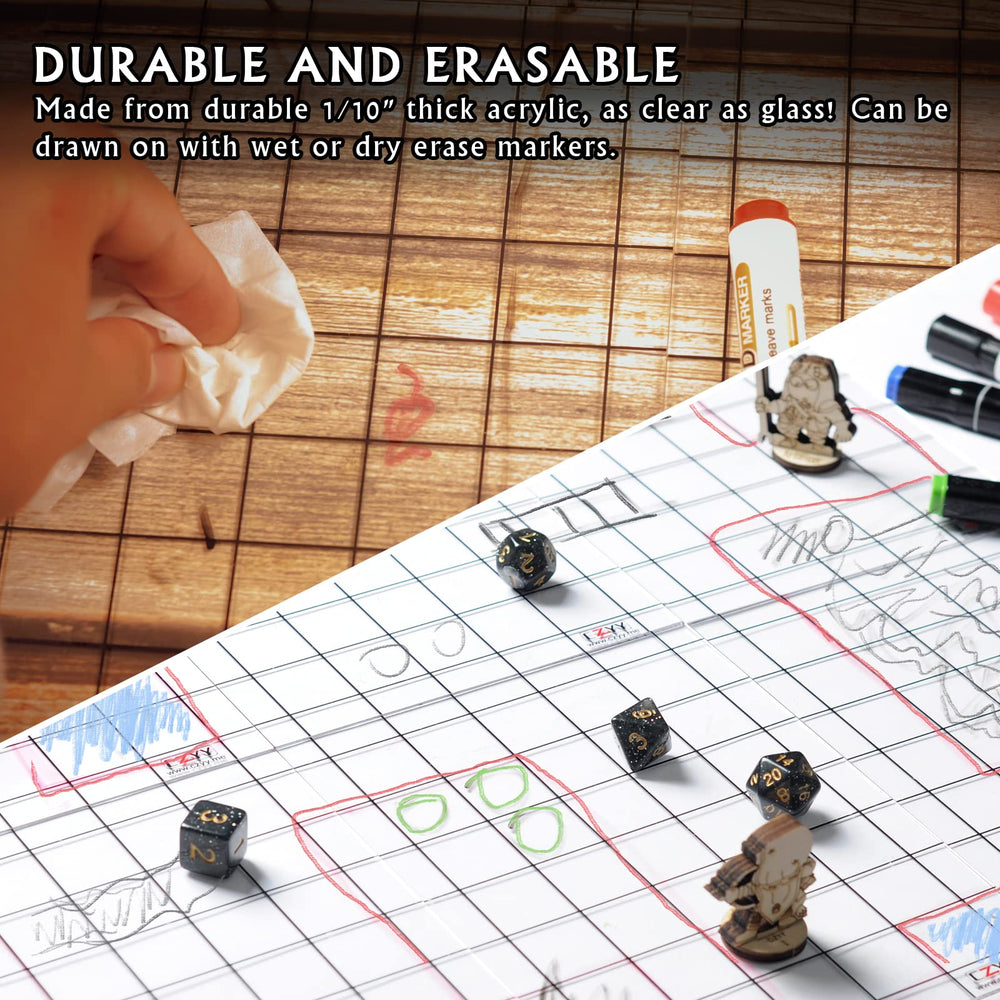 CZYY Dry-erase-ready acrylic surface allows quick map changes during gameplay.