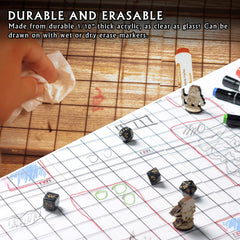 CZYY Dry-erase-ready acrylic surface allows quick map changes during gameplay.