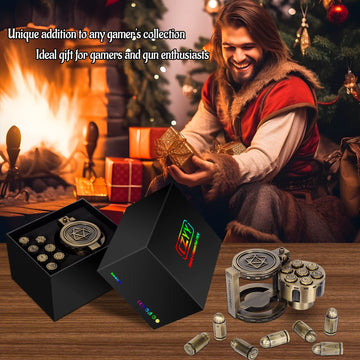 CZYY gift-ready bullet dice set packaging for gamers and collectors